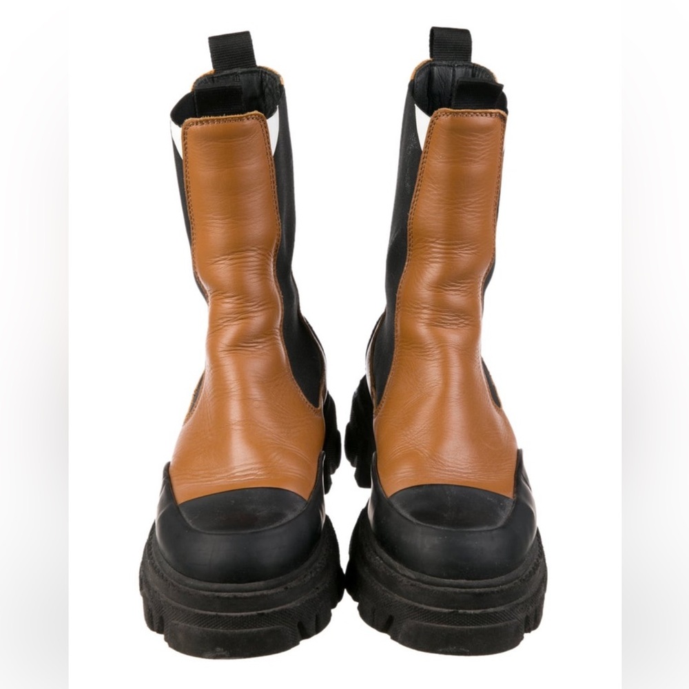 Ganni Brown Lug Boot